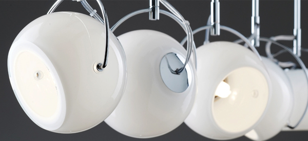 the Beluga White designer lighting collection