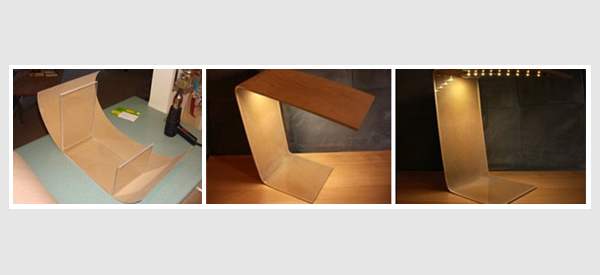 DIY Birch Veneer Lamp