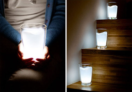 Glass Milk Lamp