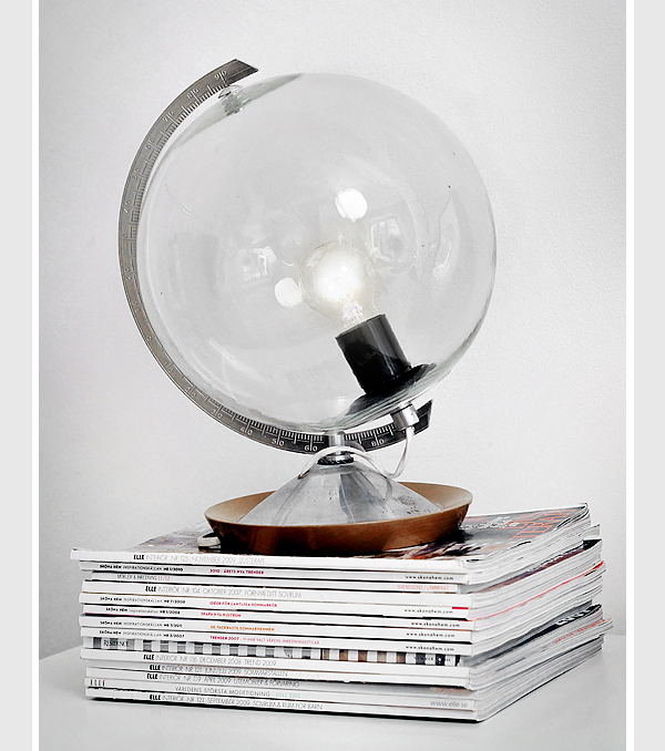 Vintage globe lamp