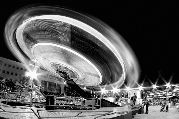 light painting carousel