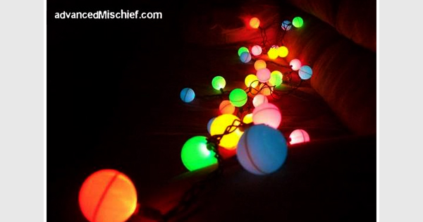 DIY ping pong lights