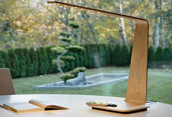 Tunto Wooden Lamp Wireless Charging Station