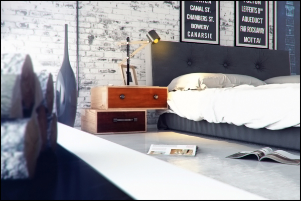 Industrial Bedroom Interior Design