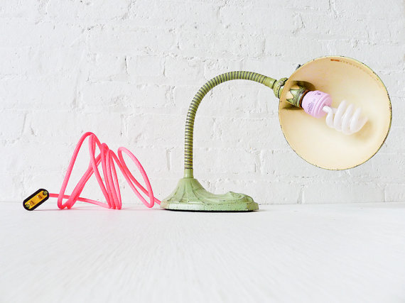 Neon Vintage Recycled Lamp
