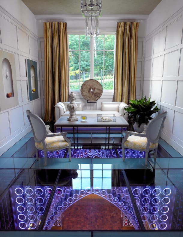 luxury LED wine cellar
