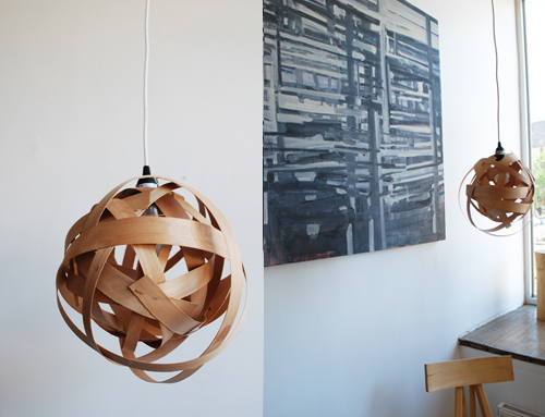 Woven Wooden Light