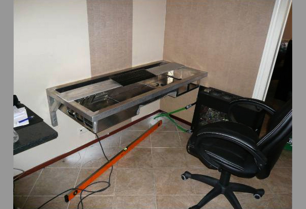 LED PC In A Desk