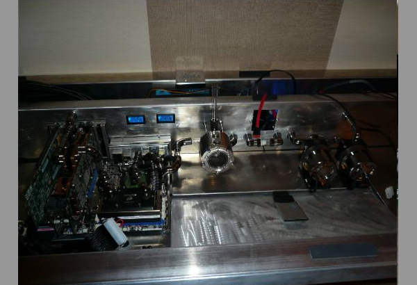 LED PC In A Desk