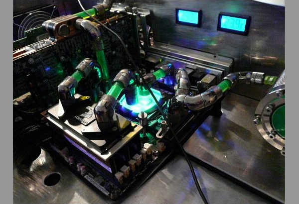 LED PC In A Desk