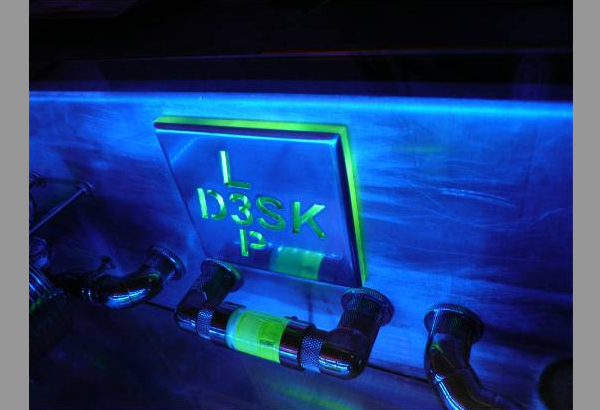 LED PC In A Desk